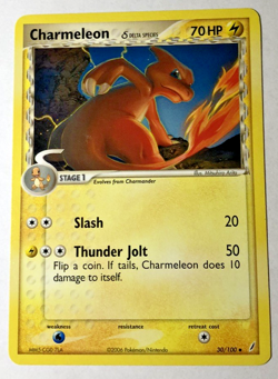 Pokemon CHARMELEON DELTA SPECIES 30/100 Uncommon (2006 Crystal Guardians) NM - Image 1