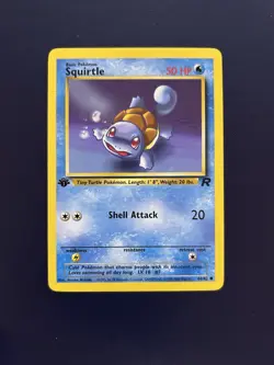 Squirtle - NM - 68/82 Team Rocket 1st Edition Pokemon TCG - Image 1