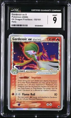 Gardevoir Ex 93/101 EX Dragon Frontiers Holo Ultra Rare Pokemon CGC 9 MINT - Image 1