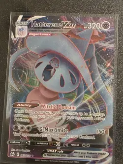 Hatterene VMAX 066/159 Crown Zenith NM Full Art Ultra Rare Pokemon Pack Fresh - Image 1