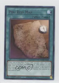 Piri Reis Map 1st Ed. YuGiOh Amazing Defenders #AMDE-EN059 0hr1 - Image 1