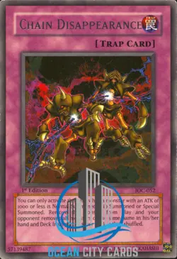 Yugioh Chain Disappearance IOC-052 Rare 1st ed LP - Image 3