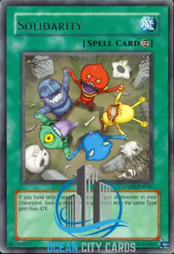 Yugioh DL15-EN016 Solidarity Rare ANPR-EN054 - Image 1