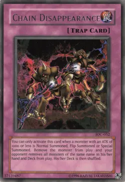 Yugioh Chain Disappearance IOC-052 Rare LP - Image 1