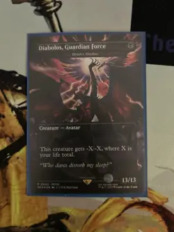 1x Diabolos, Guardian Force MTG Store Championships Borderless Promo Foil NM - Image 1