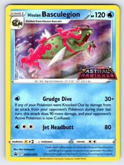 Hisuian Basculegion SWSH205 Astral Radiance Pokemon Card Prerelease Promo - VLP - Image 1