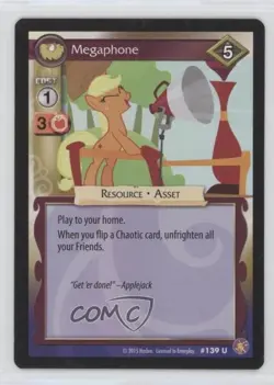 2015 My Little Pony Collectible Card Game Megaphone #139 1m8 - Image 1