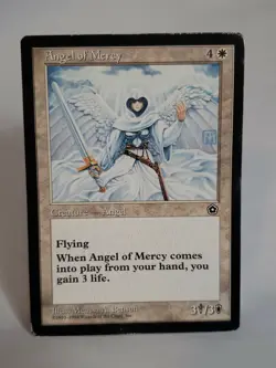 MTG Angel of Mercy Portal Second Age Regular Uncommon Magic READ - Image 1