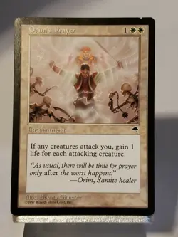 MTG Orim's Prayer Tempest Regular Uncommon Magic - Image 1