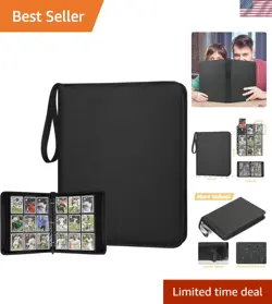Compact 9 Pocket Card Storage Binder for MTG, TCG & Sports Cards - 720 Capacity - Image 1
