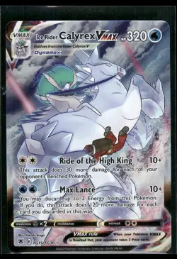 Ice Rider Calyrex VMAX TG15/TG30 2022 Astral Radiance Pokemon Card Ultra Rare Nm - Image 1