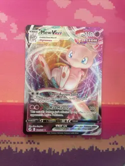 Pokemon Card Mew VMAX 114/264 Ultra Rare Fusion Strike Near Mint - Image 1