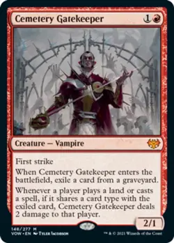 Mint/Near-Mint, English - 1 x MTG Cemetery Gatekeeper Innistrad: Crimson Vow - Image 1