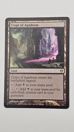 MP 1x Crypt of Agadeem - Zendikar - MTG - Image 1