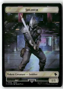 Soldier // Rebel Double-Sided Token Surge Foil MAGIC MTG NM - Image 1