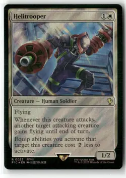 Helitrooper Commander: Final Fantasy Surge Foil MAGIC MTG NM - Image 1