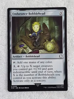 MTG Endurance Bobblehead #132 Universes Beyond: Fallout Magic Card U NM - Image 1