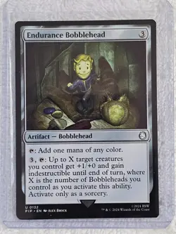 MTG Endurance Bobblehead #132 Universes Beyond: Fallout Magic Card U NM - Image 4