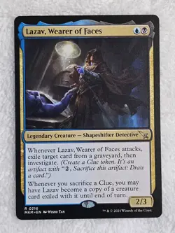 MTG Lazav, Wearer of Faces #216 Murders at Karlov Manor Magic Card Rare NM - Image 1