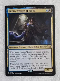 MTG Lazav, Wearer of Faces #216 Murders at Karlov Manor Magic Card Rare NM - Image 2