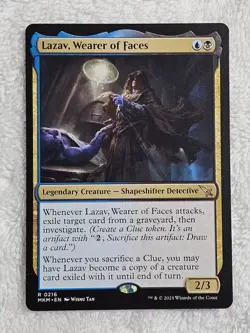 MTG Lazav, Wearer of Faces #216 Murders at Karlov Manor Magic Card Rare NM - Image 1