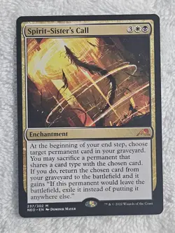 MTG Spirit-Sister's Call #237 Kamigawa: Neon Dynasty Magic Card Mythic NM - Image 1
