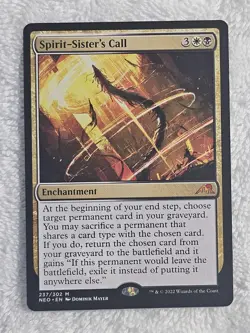 MTG Spirit-Sister's Call #237 Kamigawa: Neon Dynasty Magic Card Mythic NM - Image 2