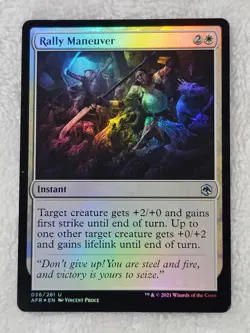 MTG Rally Maneuver FOIL #36 Adventures in the Forgotten Realms Card U NM - Image 1