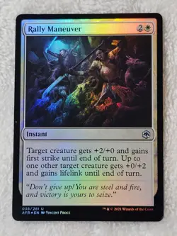 MTG Rally Maneuver FOIL #36 Adventures in the Forgotten Realms Card U NM - Image 2