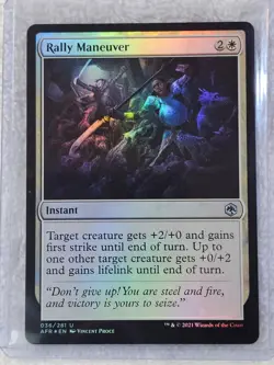 MTG Rally Maneuver FOIL #36 Adventures in the Forgotten Realms Card U NM - Image 4