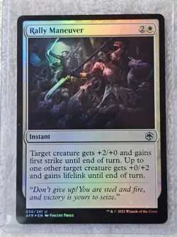 MTG Rally Maneuver FOIL #36 Adventures in the Forgotten Realms Card U NM - Image 5