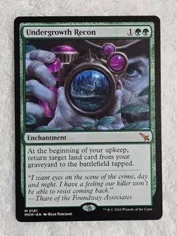 MTG Undergrowth Recon #181 Murders at Karlov Manor Magic Card Mythic NM - Image 2