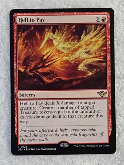MTG Hell to Pay - Outlaws of Thunder Junction (OTJ) #126 Card Rare NM - Image 2