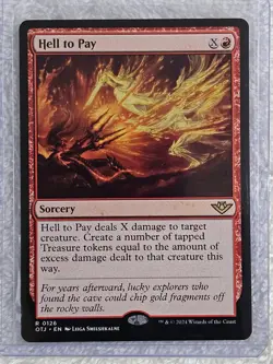 MTG Hell to Pay - Outlaws of Thunder Junction (OTJ) #126 Card Rare NM - Image 4