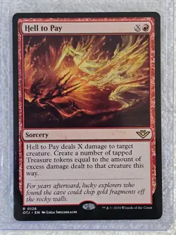 MTG Hell to Pay - Outlaws of Thunder Junction (OTJ) #126 Card Rare NM - Image 5
