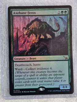 MTG Axebane Ferox FOIL #153 Murders at Karlov Manor Magic Card Rare NM - Image 5