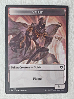 MTG Zombie Spirit Double-Sided Token - Commander Masters #13/39 T NM - Image 2