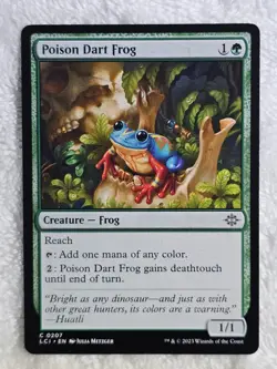 MTG Poison Dart Frog #207 The Lost Caverns of Ixalan Magic Card NM - Image 1