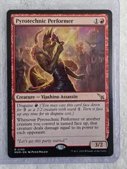MTG Pyrotechnic Performer #140 Murders at Karlov Manor Magic Card Rare NM - Image 4