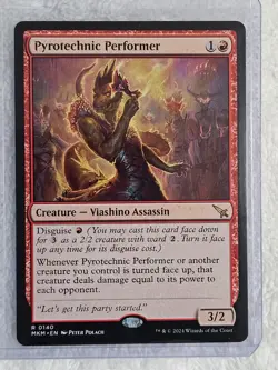 MTG Pyrotechnic Performer #140 Murders at Karlov Manor Magic Card Rare NM - Image 5