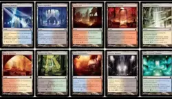 MTG Set of 10 Different Dual Bounce Lands *NM* English Magic the Gathering - Image 1