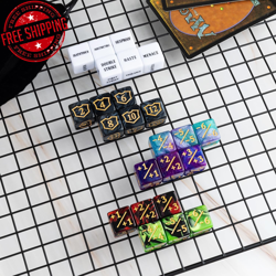 63 Pieces MTG Dice Counters Bulk Ability Keywords MTG Tokens Shield Life Counter - Image 4