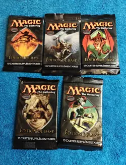 ARTSET 5 BOOSTERS 9EME EDITION SET DE BASE VF FRANCAIS - MAGIC MTG - Image 1