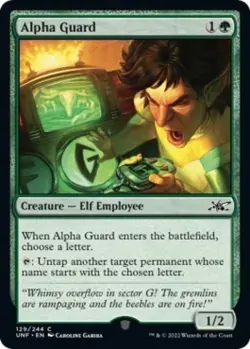 Alpha Guard - Near Mint MTG Unfinity - Image 1
