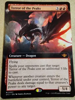 Terror of the Peaks - #337 Regular (Extended Art) - Thunder Junction - Mtg - Image 1