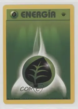 Grass Energy Spanish 1st Ed. Pokemon Base Set #99 1999 05rx - Image 1