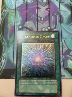 Yugioh 1x Degenerate Circuit Ultimate Rare CDIP-EN047 Cyberdark Impact 1st Ed NM - Image 1