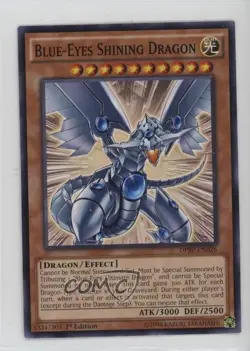 Blue-Eyes Shining Dragon 1st Ed. YuGiOh Duelist Pack: Rivals of the Pharoah 0su9 - Image 1