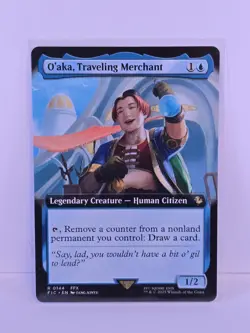 O'aka, Traveling Merchant Extended Art - FIC 0144 NM - MTG Magic (Non-Foil) - Image 1