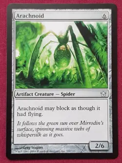 Magic The Gathering FIFTH DAWN ARACHNOID artifact card MTG - Image 1